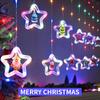 Christmas Decoration Atmosphere Lights Star Christmas Tree Round Colorful Curtain Lights Surprise Party Hotel Creative Decoration Lights