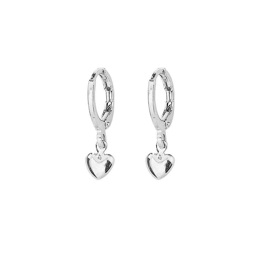 Глянцевые серьги-клипсы в форме сердца, Универсальные, Элегантные, Модный темперамент, Женственные серьги Iu в том же стиле, Простые и маленькие серьги с сердечками.