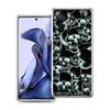 Прозрачный чехол для телефона для Xiaomi Mi 14 13 12 11 Ultra 13T 12T 11T Poco X3 NFC F3 F6 Pro 5G Мягкий ТПУ корпус Ужасающий черный череп