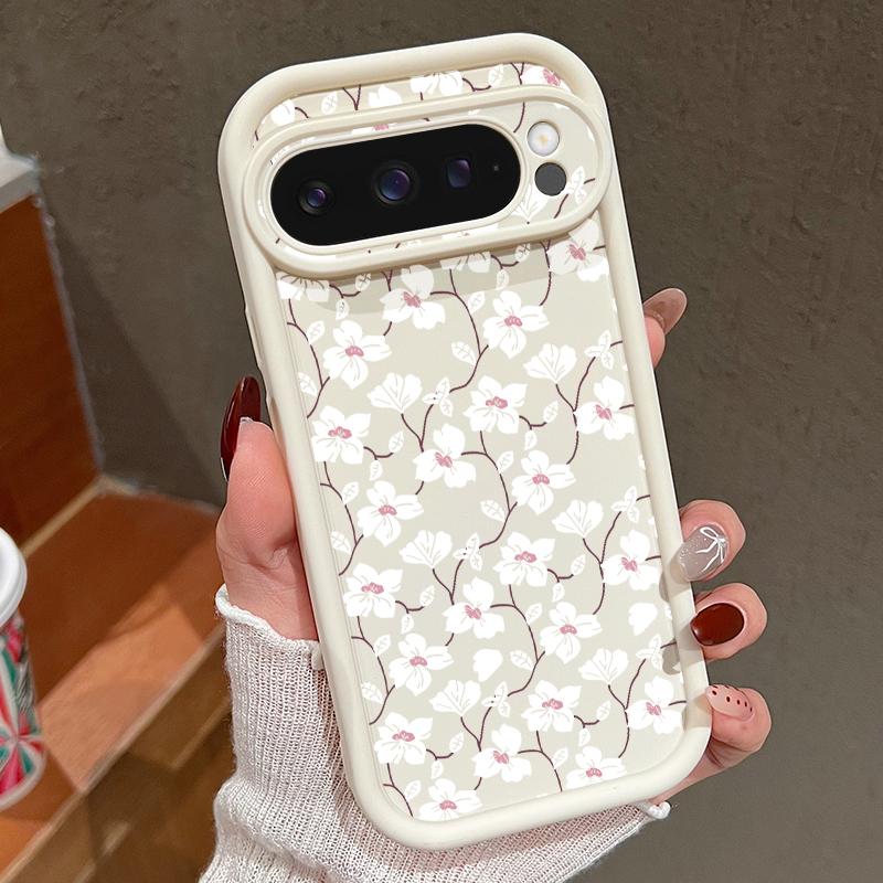 Мягкий силиконовый чехол с рисунком розы для Google Pixel 9 8 Pro Xl 8a, противоударный матовый защитный чехол для линз от падения