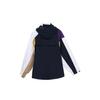 Nike Womens X Sacai Double-Zip Jacket Obsidian/Court Purple Unisex Outerwear Black CD6297-451