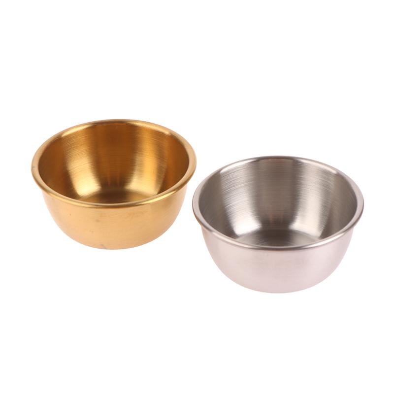 Небольшая тарелка для приправ из нержавеющей стали 304, кухонная чаша для соуса, миска для кетчупа, тарелки для закусок, суши, уксус, соевый соус, блюдце