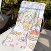 Мультяшное милое полотенце M-Marumofubiyori Быстросохнущее Мягкое для Йоги Плавания Фитнеса Альпинизма Большие Пляжные Полотенца