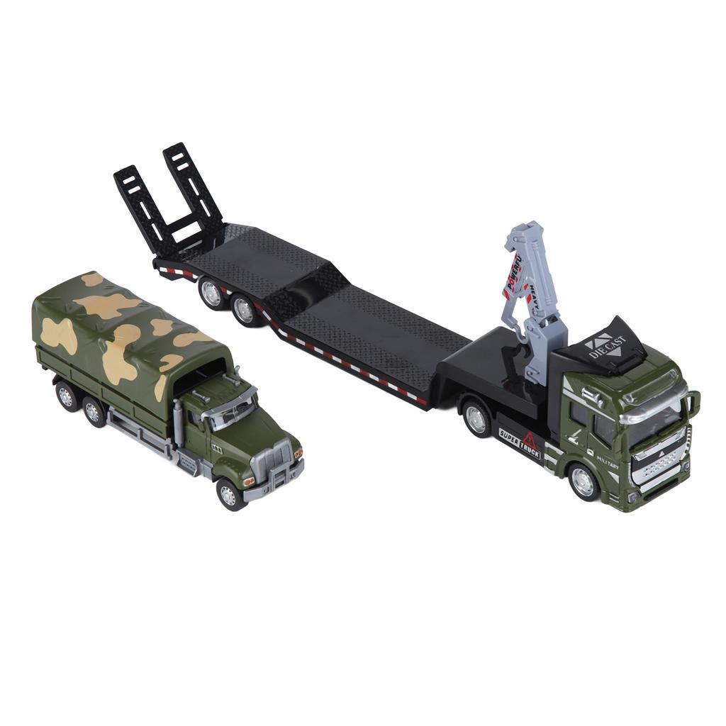 1:50 Tow Truck Toy Alloy Pull Back Car Highly Simulation Trailer Vehicle Toy for Children#2