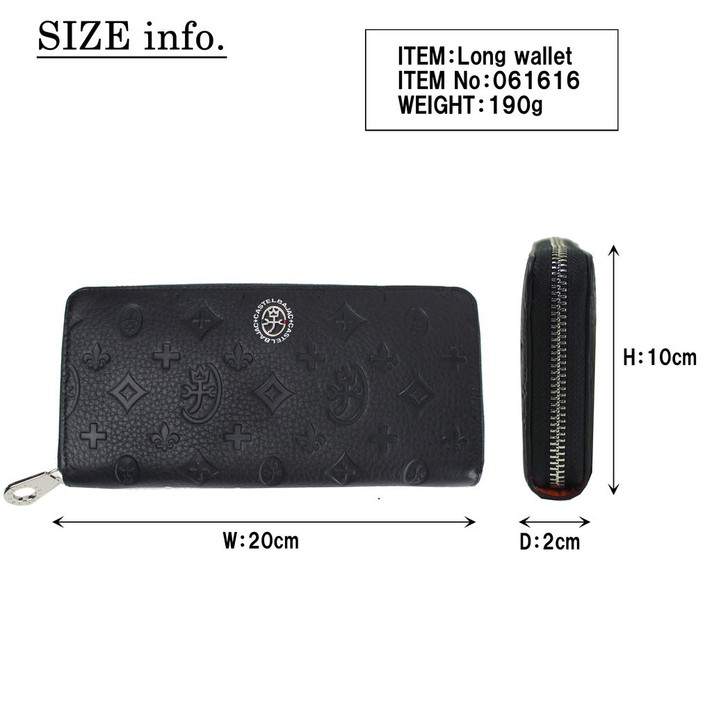 Round Zipper Long Wallet with Coin Purse Marcel 061616 Shiro [Castelbajac]