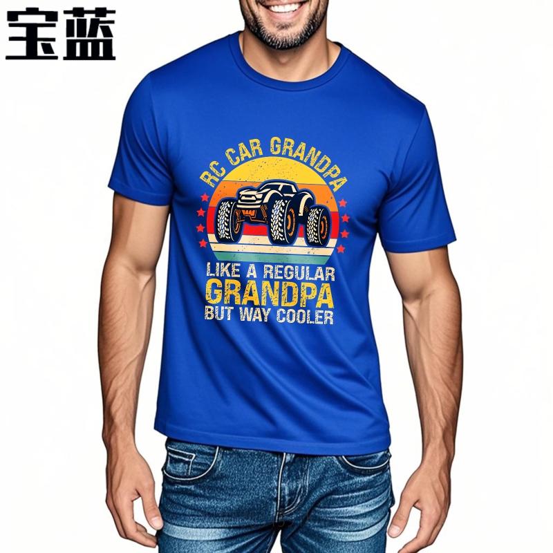Vintage Summer Women tshirt Rc Car Grandpa Like A Regular Grandpa But Way Cooler Short Sleeve Solid Color ONeck Tshirt
