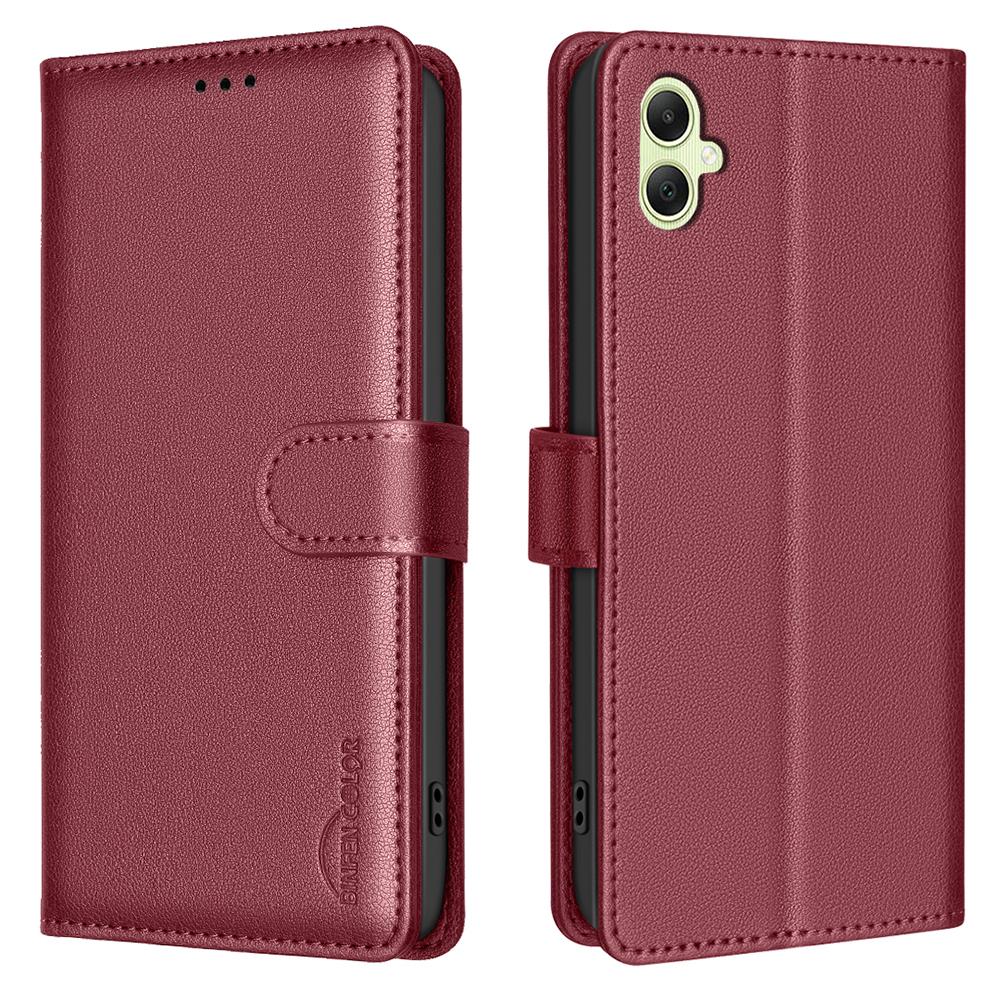 BINFEN COLOR BF32 For Samsung Galaxy F06 5G/M06 5G Leather Case Wallet RFID Blocking Phone Cover
