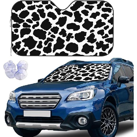 Purple Blue Butterfly Front Windshield Sun Shade Accordion Folding Auto Sunshade For Car Truck SUV-Blocks UV Rays Sun Visor Protector