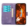 For Motorola Edge 60 Pro 5G Leather Case Line Pattern Wallet Phone Cover with 9 Card Slots