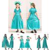 Statue Of Liberty Halloween Gown With Soft Polyester For Costume Events And Parties