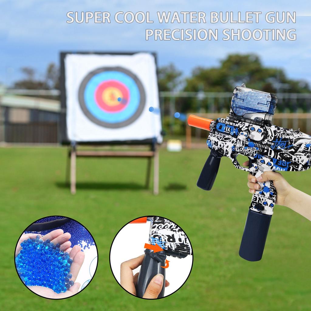 Гелевой шариковый бластер, электрический сплэттерный шариковый бластер, подходящий для развлечений на заднем дворе и командных игр на открытом воздухе. Подарки на день рождения для мальчиков и девочек старше 12 лет