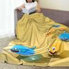 D-Dragon Quest Slime Blanket  Soft Warm Fashion Plush Throw Blanket For Kids Adult Home Decor Flannel Bedspread Bed Cover