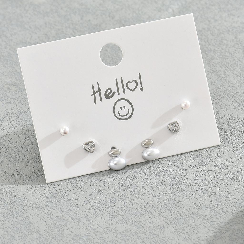 Серьги-гвоздики Mori sweet Pearl женские маленькие свежие инкрустированные циркониевые серьги темпераментный дизайн серьги