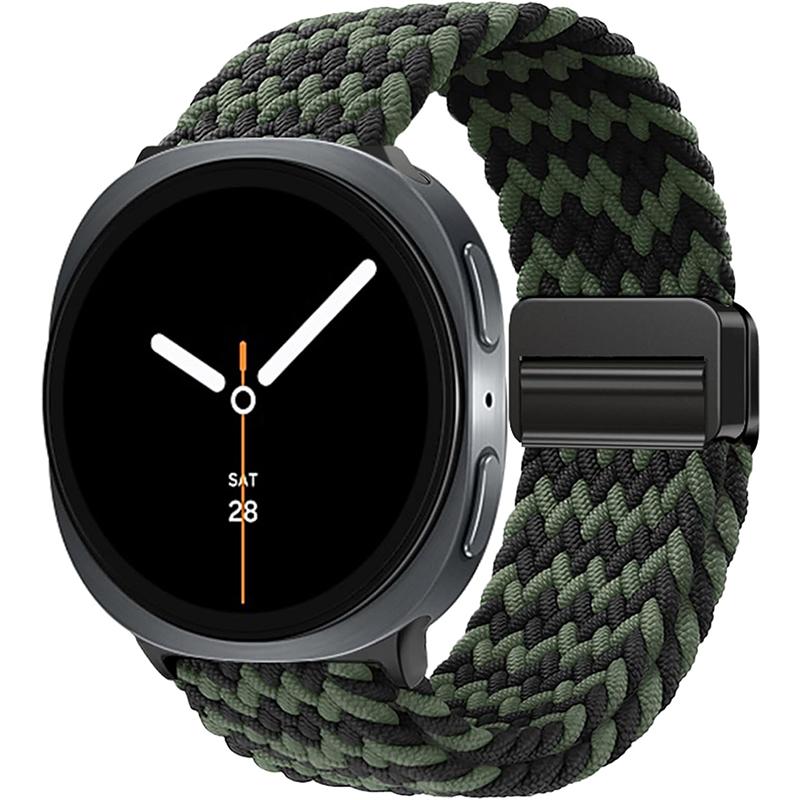 Магнитный нейлоновый плетеный ремешок Solo Loop, подходящий для Samsung Galaxy Watch 8 40 мм/44 мм, ремешок для Galaxy Watch 8 Classic 46 мм Correa