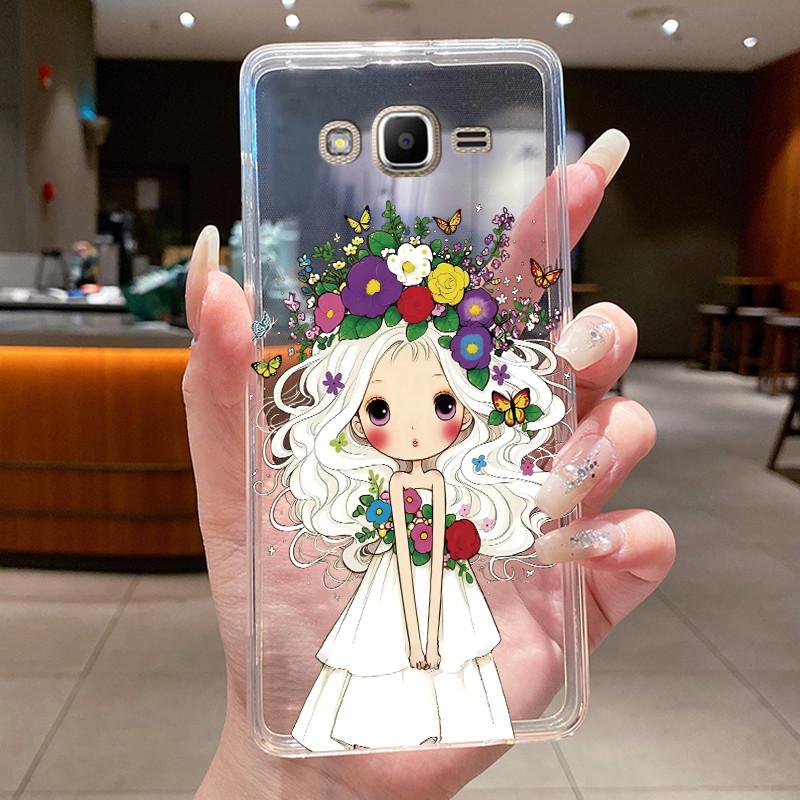 Casing For Samsung Galaxy J2 Prime / J2 Ace / Grand Prime SM-G530 G531H G532F G532G Cute Cool Boys Girls Transparent Phone Case