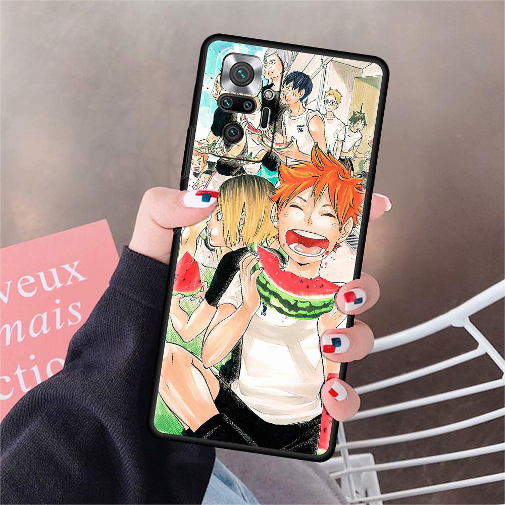 Мягкий чехол для телефона Xiaomi Redmi Note 10 9 11 Pro 10S 9S K40 8 9A 9C 9T 7 10C 8T, силиконовый чехол Haikyu!! Аниме Shell Capa