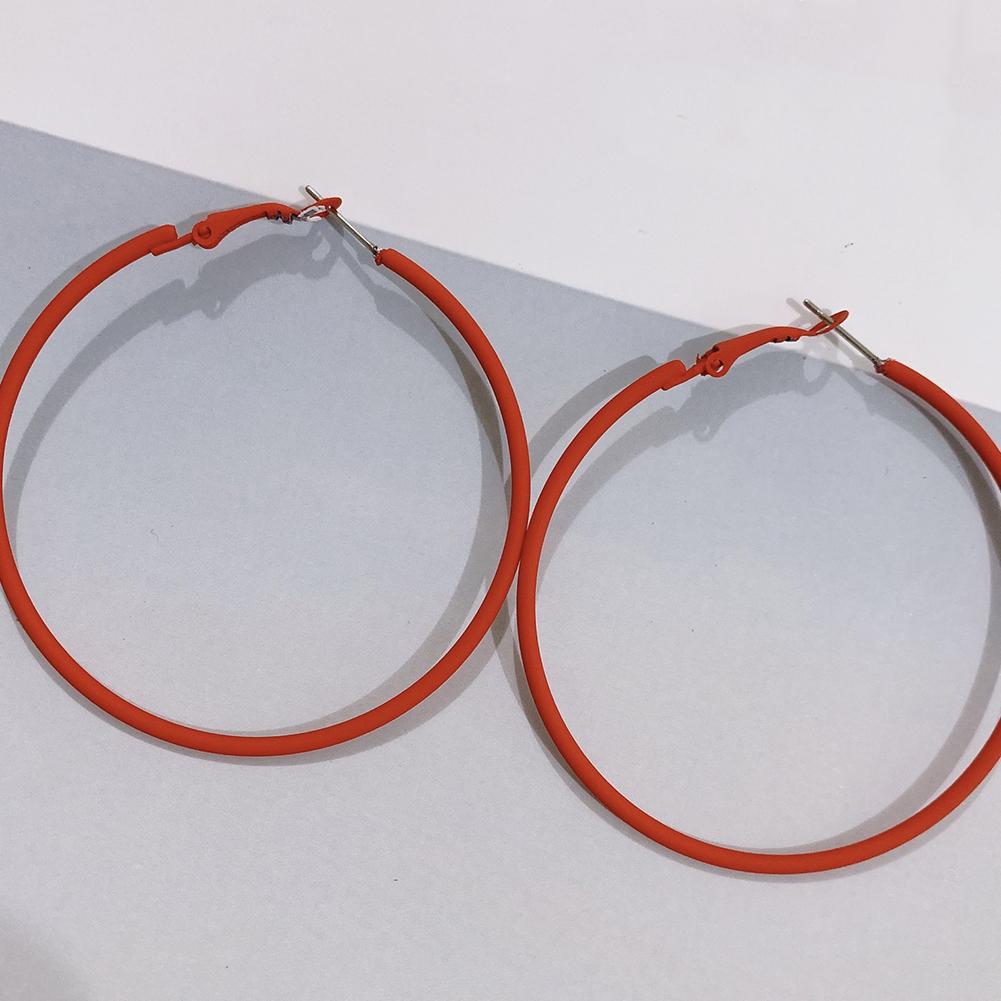 Женские большие серьги обручи