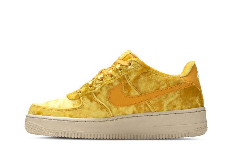 Kids' Sneakers Nike Air Force 1 Low Mineral Gold (GS) Mineral Gold/Mineral Gold-Laser Orange