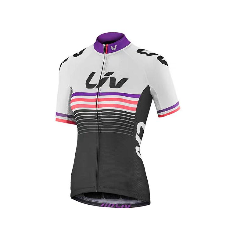 LIV women's cycling sportswear set summer cycling jersey cycling bib slim cycling short top sponge pad cycling pants