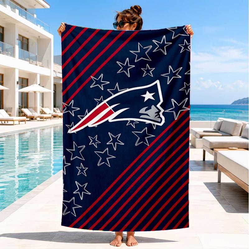 New England Patriots Gear Beach Towel, Quick-drying, Easy to Care for, Suitable for Both Fitness and Beach Vacations,Sports Essential