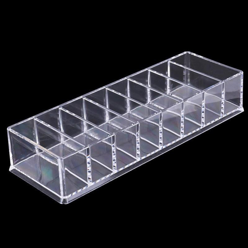 Flower Tea Bag Storage Box Transparent Display Box 8-Grid Classification Box Multi Functional Desktop Organizing Tool