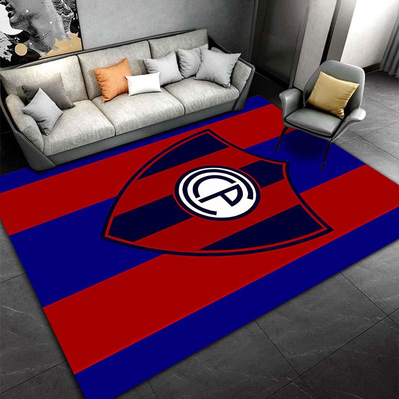 Red and Blue Shield Carpet suitable as a non-slip mat for the living room or bedroom sofa
