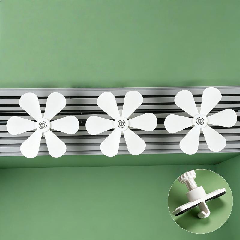 Ceiling Fan Wind Deflector Accessory 1Pcs Silent 6 Leaves AC Air Guide Part for Home Living Room Quiet Cooling Use
