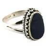 Silver Ring 'Heaven' Blue - 15x9 Mm