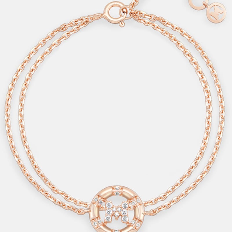 METROCITY JEWELRY M Basic Sterling Silver Rose Bracelet A241SB9281RPA