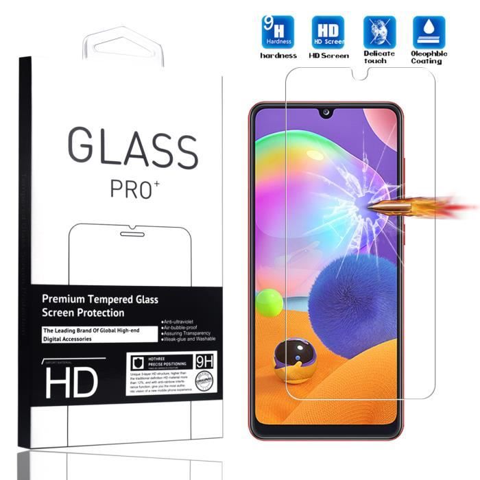 Film de Protection - Samsung - Galaxy A31 - Verre Trempé - Résistant aux Rayures - Installation Facile