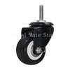 4pcs 50mm Heavy-Duty Black Swivel Castor Wheels 180kg Capacity 2-Inch Rubber for Furniture Trolley Home Office Caster