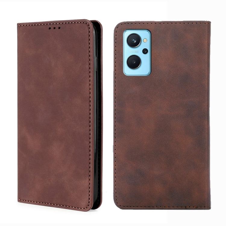 For OPPO Realme 9i/A36 4G/A96 4G/K10 4G/A76 4G Skin Feel Magnetic Horizontal Flip Leather Phone Case