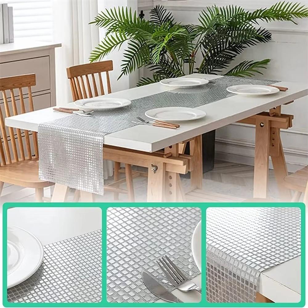 30*120cm Table Cover Mirror Glitter Sequin Tablecloth Table Runner Festival Supplies