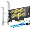 GLOTRENDS PA12 Преобразователь PCIe Поддерживает один NVMe SSD и один SATA M.2 Адаптер M.2 M.2 SSD.