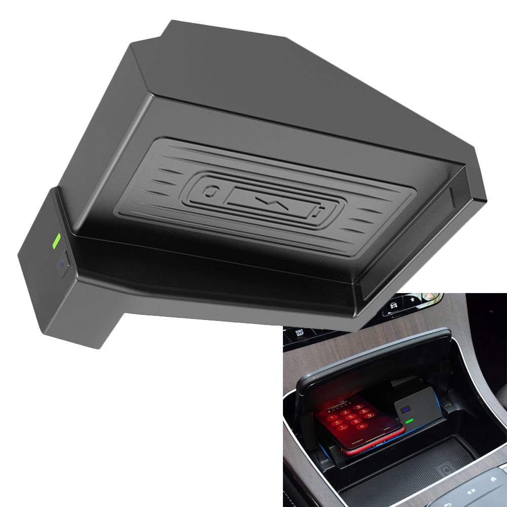 15 Вт автомобильная беспроводная зарядная панель для Mercedes Benz C Class W205 S205 200 A205 350e 2015~2024 телефон быстрая зарядная пластина iPhone