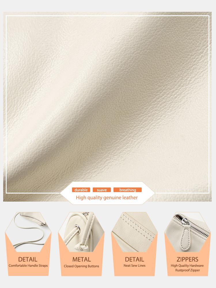 Сумка Zency Small из натуральной кожи, простая женская сумка через плечо