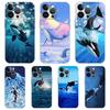 Для iPhone 15 16 14 13 12 mini 11 Pro Max XS X XR SE 7 8 Plus Силиконовый прозрачный чехол Косатка океанская милая косатка Чехол для телефона
