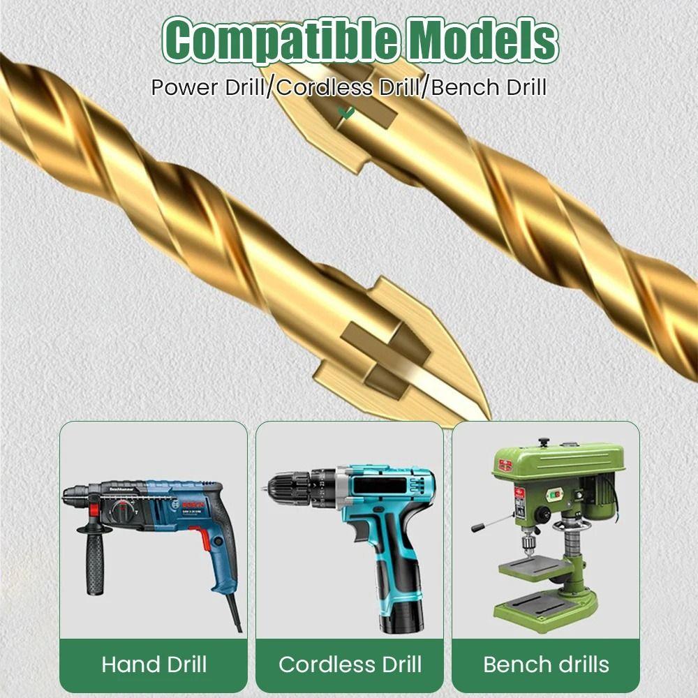 High Hardness Cross Hex Tile Drill Bits Precision Drilling Eccentric Drill  Metal Marble