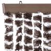 Insect Protection Curtain Brown and White 100 x 220 cm Chenille