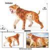 Large Wild Animal Male Tiger Simulation Toy - White, Yellow, Northeast, and Red Variants