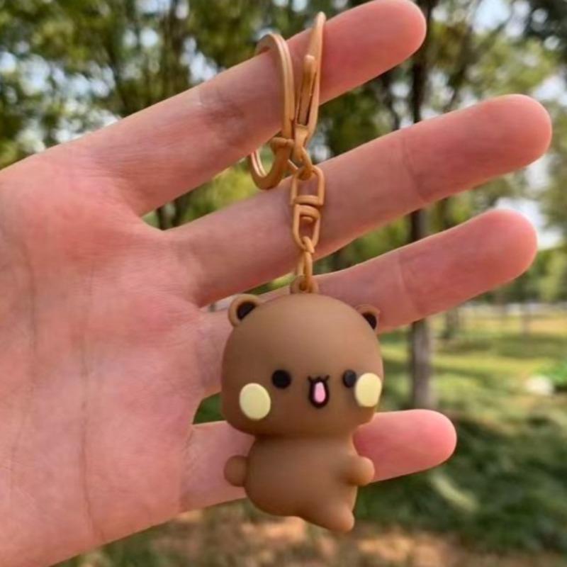 Брелок-подвеска в виде мультяшной панды Бубу Дуду с магнитами, милый кулон для рюкзака с игрушечными фигурками, аксессуар для пары, идеальный подарок в стиле фэнтези.