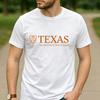 Vintage Retro The University of Texas at Austin Logo Cotton Graphic T Shirt Unisex Short Sleeve Alumni Graduate Holiday Gift Tee