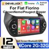 2 Din 7 Inch Android 12 For Fiat Fiorino Citroen Nemo Peugeot Bipper 2008 - 2017 Car Radio Multimedia Video Player Carplay Auto