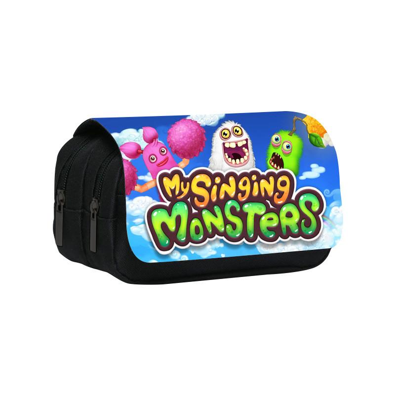 Двухслойная пенал My Singing Monsters из нейлонового материала для школьников и детей