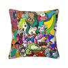 Pillow Case Bart SSimpsons Neon Print Soft  Pillow Cover For Living Room Chair Fashion Pillowcases