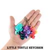 3D Printed Turtle Keychain Multi-Joint Movable Creative Design Simulation Animal Pendant Bag Charm Accessories Kids Gift