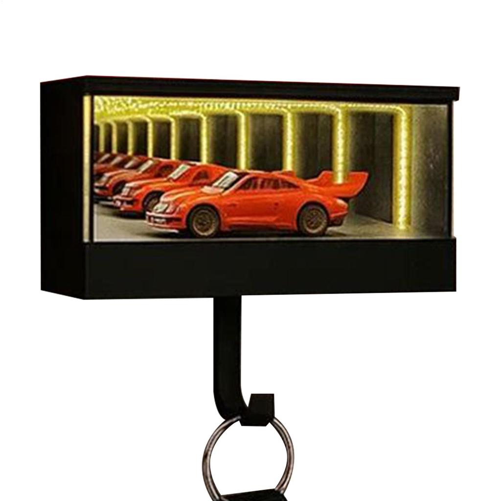 Infinity Garage Keychain Hanger Keychain Organizer With LED Light Wall Mounted Car Keychain Storage Rack Christmas Gift