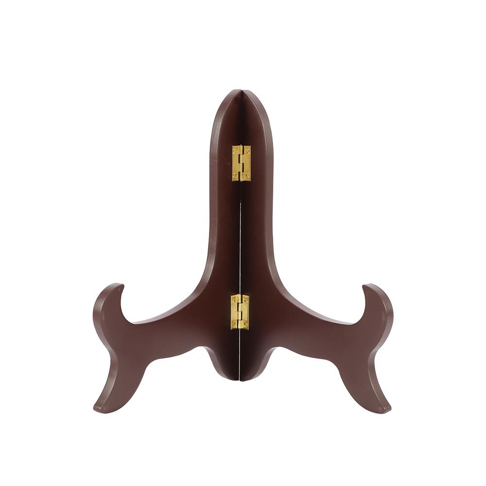 Durable Picture Decorating Base Home Decor High End Photo Plate Holder Display Stand Wooden Bracket Picture Frame Holder