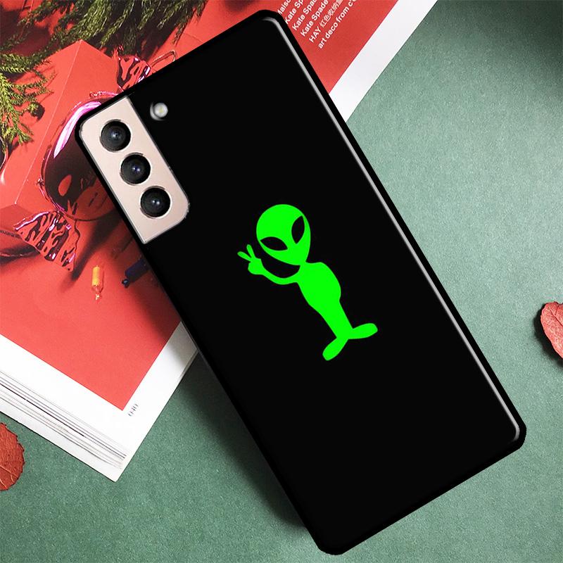 Мультяшный чехол для телефона с инопланетянином для Samsung Galaxy S24 S25 Ultra S9 S10 S20 FE S21 S22 S23 Ultra Plus Задняя крышка