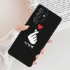 Корейский шрифт Saranghae Я люблю тебя Чехол для телефона Для Samsung Galaxy S25 S23 S30 S8 S21 S20 FE S24 S22 Note 10 20 Plus lite Ultra